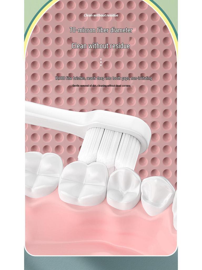 Cute Cartoon Little Lion Children's Soft Toothbrush for Ages 2-6 - Single Pack, Soft Bristles, High Quality