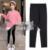 Girls' High-Waisted Shark Leggings - Spring/Autumn Korean Style Yoga Pants for Kids