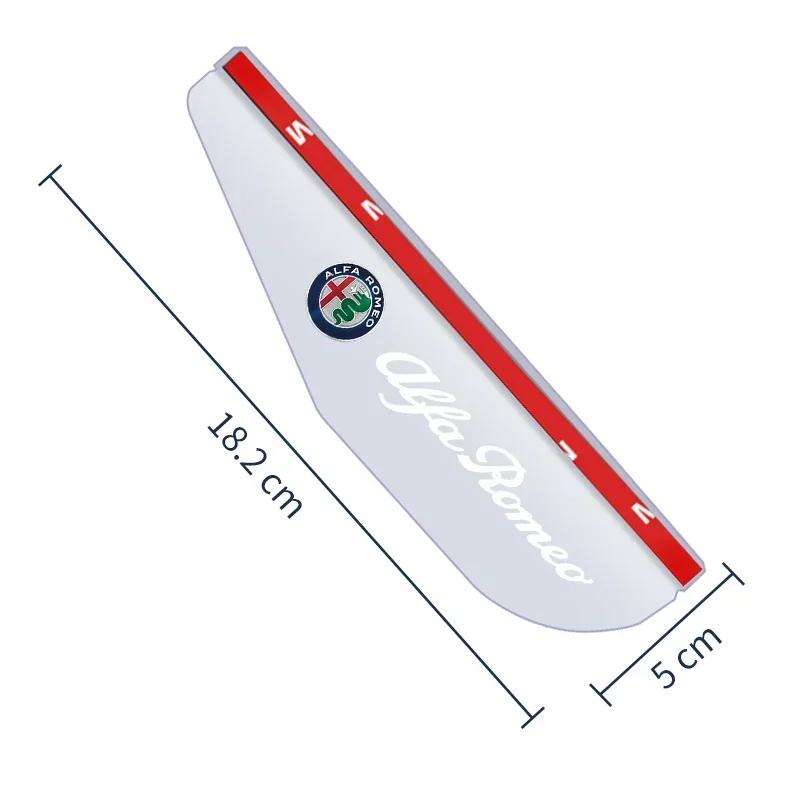 Car Stickers For Alfa Romeo 2pcs Car Transparent Rear View Side Mirror Rain Eyebrow Shield For Alfa Romeo GT Giulia Giulietta St