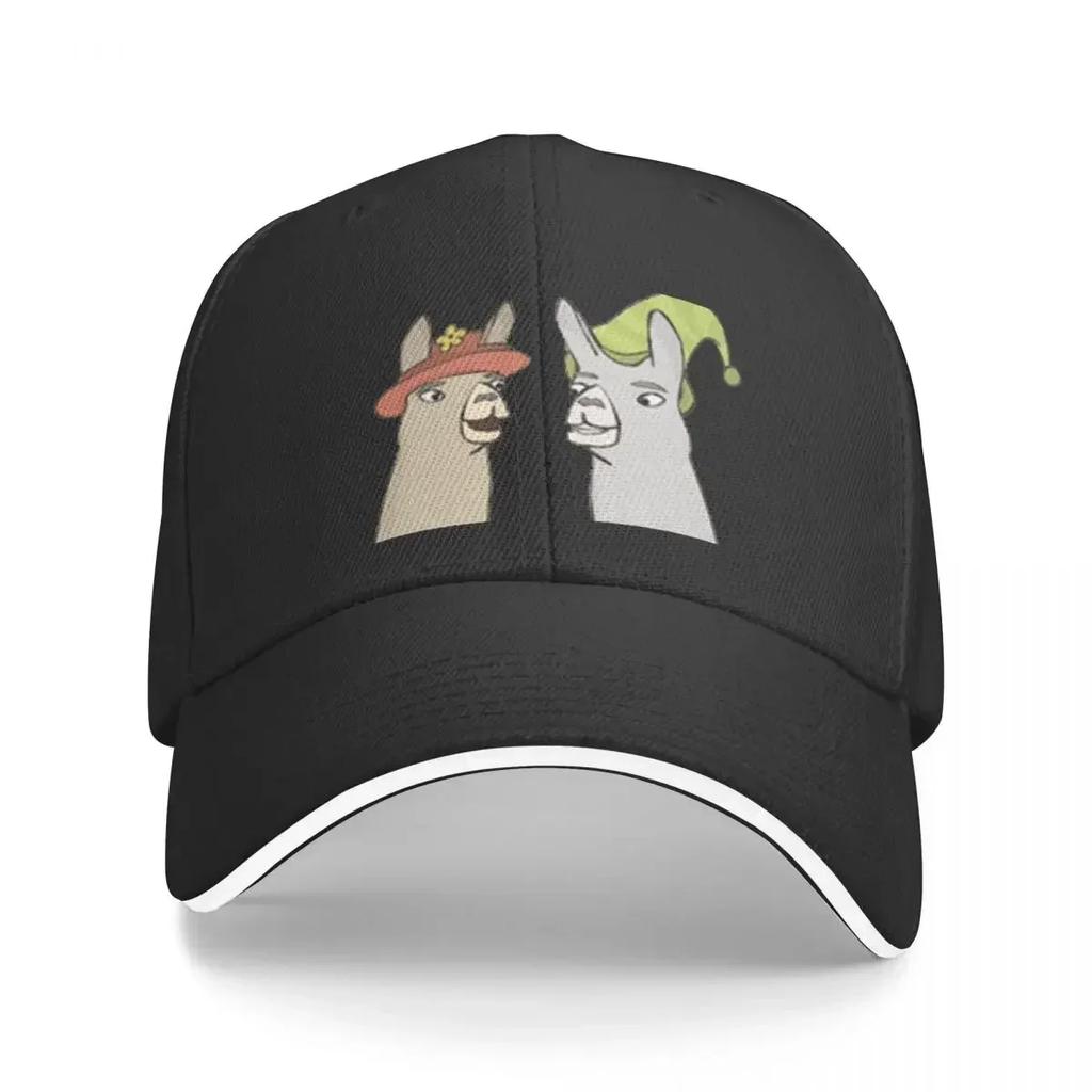 Llamas With HatsCaaaarl Cap Baseball Cap items new in the hat Womens golf wear Unisexs Streetwear for Sun Protection