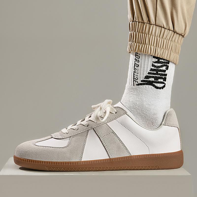 Fashion Leisure Walk Tenis Masculino Trainers Fashion Leather Men's Casual Shoes Lace Up  Simple Vulcanize Shoes Outdoor Male Sneakers