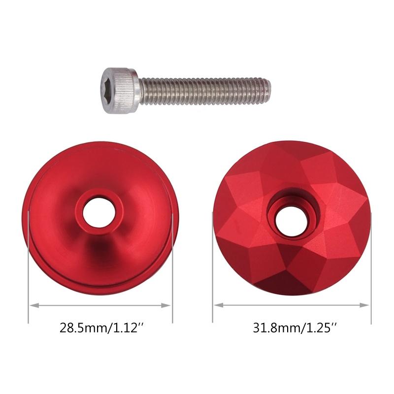 Aluminum alloys Bicycles Top Cover Upper Bowl Cover Stem Cover with Screws for Mountain Bike