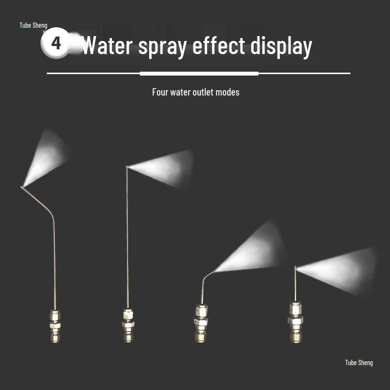 Stainless Steel Bent Needle Spray Head for Appliance and AC Cleaning