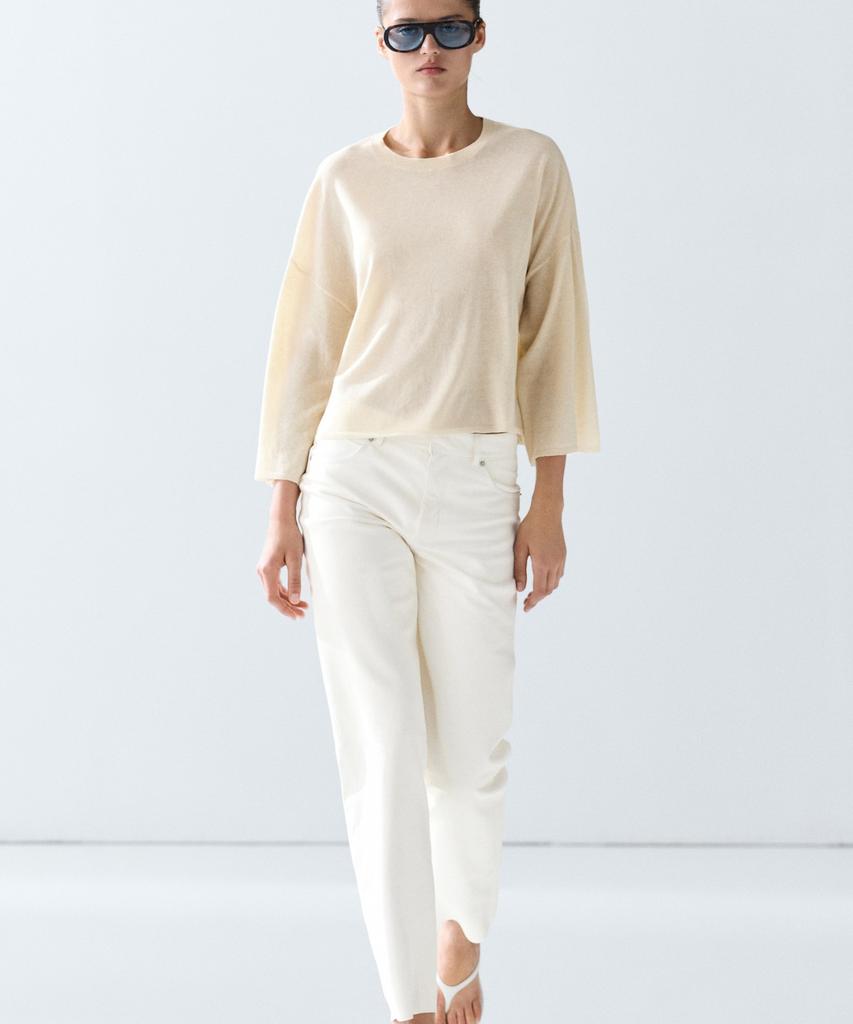 Masimodutti Wool Blend Round Neck Sweater