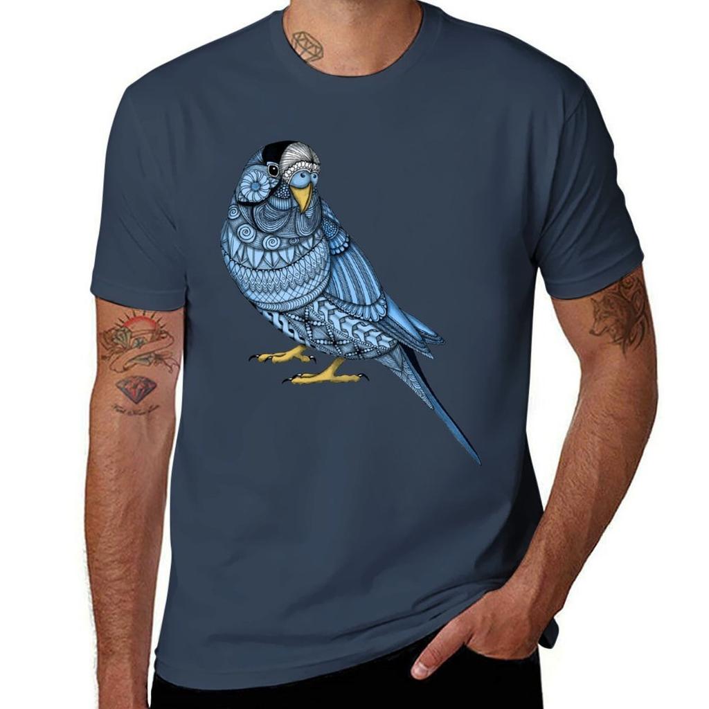 Parakeet - Blue T-Shirt Christmas Theme Tee Top