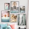 Islamic Building Wall Art Posters Nordic Architecture Canvas Paintings Landscape Plant Pictures Travel Prints Ramadan Home Decor