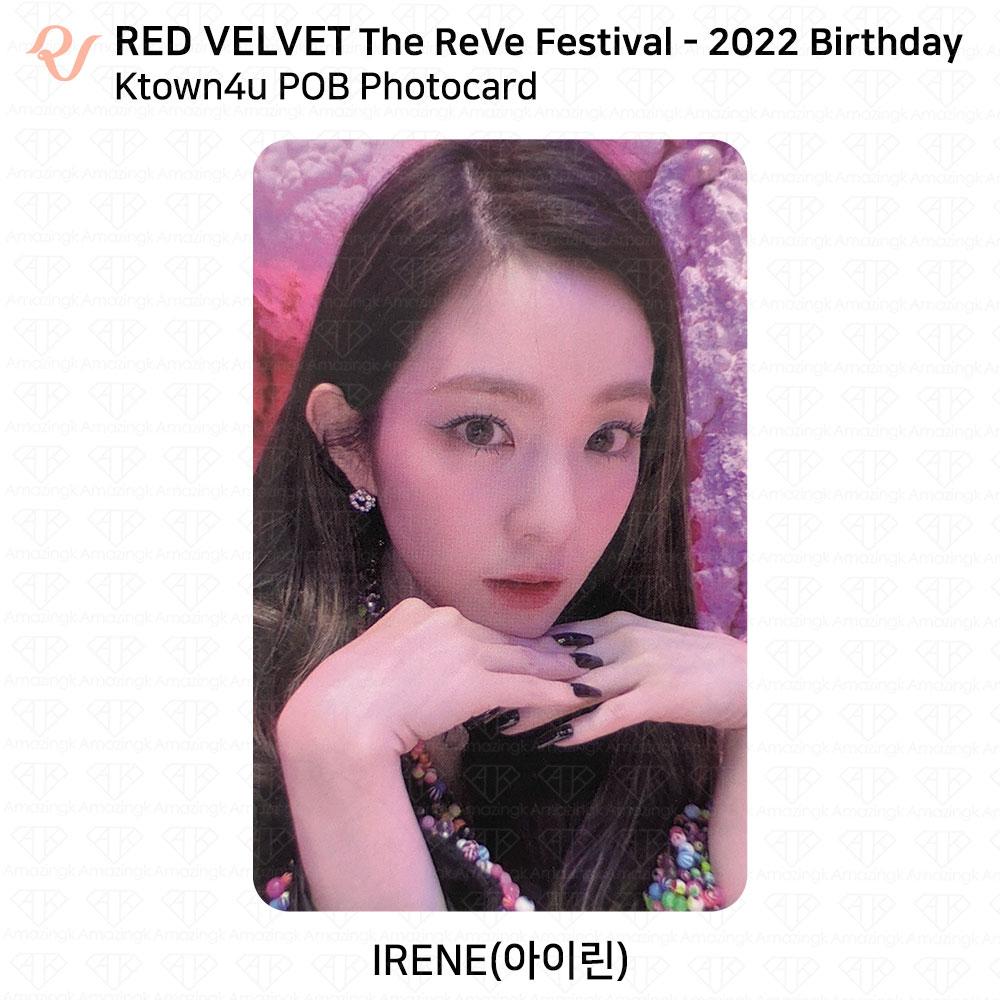 Red Velvet Carte photo d'anniversaire du Reve Festival 2022 POB KT4 AM MS MP SM SW KPOP