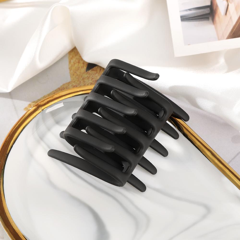 2PCS-1Pair Hair Combs Women Korean Solid Color Hairpin Ponytail Hair Accessoreis Non-slip Hair Clip Matte Headwear Combs