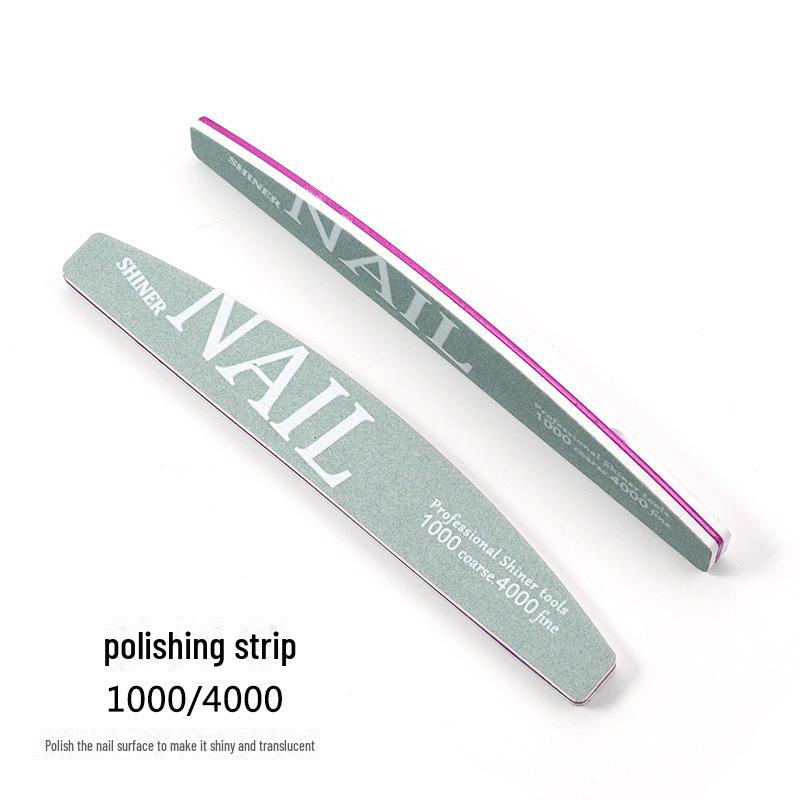 Double-Sided Nail File: Professional Manicure Sponge for Polishing and Grinding.