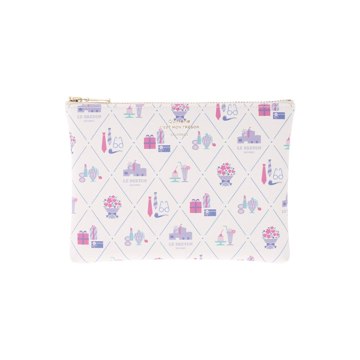 Le Breton Kitri Pouch M White [Delfonics] белый