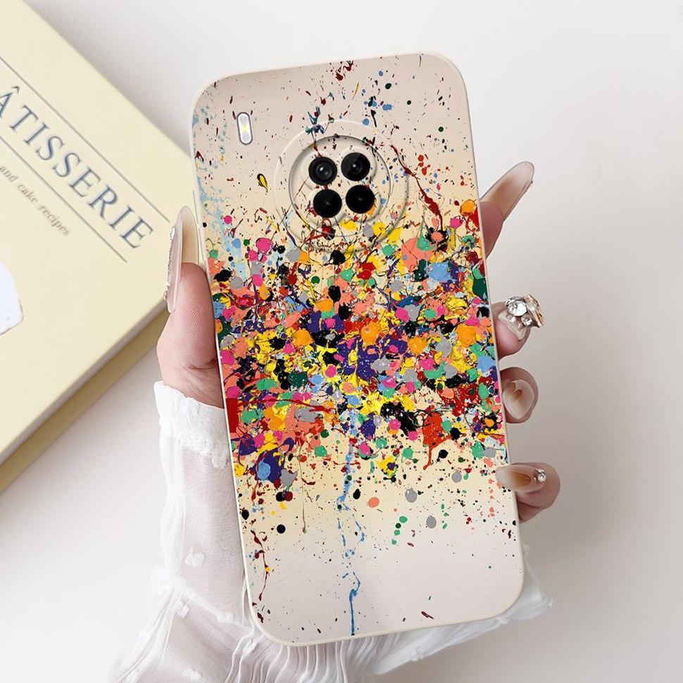 For Huawei Y9a Case FRL-23 FRL-L22 Fashion Painted Cover Soft Silicone TPU Phone Case For Huawei Y 9a Y9a Back Cover