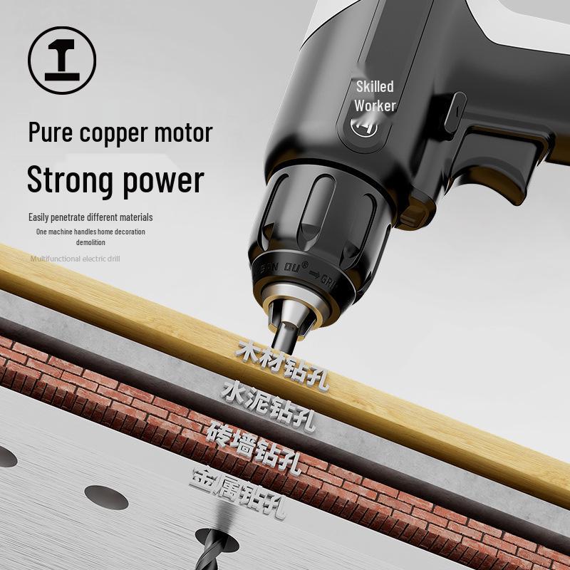 Green Forest 7.2V Cordless Drill/Driver, Multi-functional Electric Screwdriver, Rechargeable Home Tool Set.