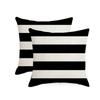 Home Geometric Stripes Graphic Simple Outdoor Waterproof Linen Pillowcase Sofa Chair Cushion