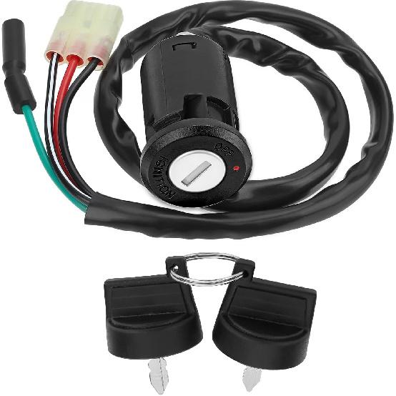 M MATI Ignition Key Switch For Honda Recon 250 1997- TRX250EX TRX250X 2001- TRX400EX 1999-2004 FourTrax 200 TRX200/TRX200D 1990-1997 35100-HM8-000
