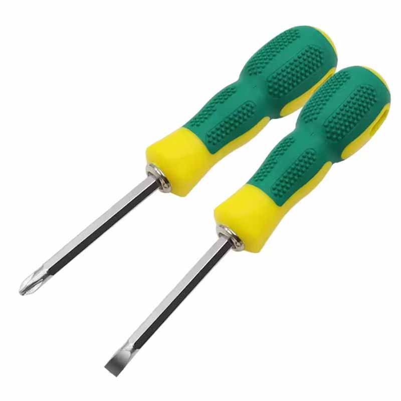 2 In 1 Double-head Multi-function Screwdriver Removable Hand Tool Slotted Cross Screw Driver Impact Repair Tool