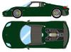 EIDOLON COLLECTION Scale Porsche 918 Spyder Weissach Package 2011 Brewster Green Finished Model EM569H Make-up 1/43