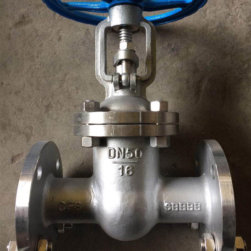 Medium Stainless Steel Gate Valve Z41W-16P, Flanged 316/304, Large/Small Diameter Manual Valve