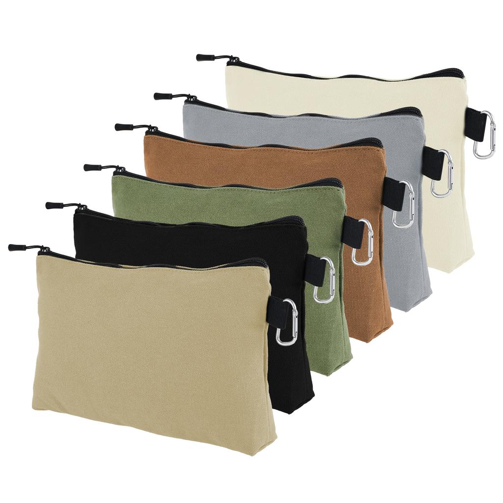 3/6Pcs canvas Tool Bag Waterproof durable and dirt-resistant Multi-function Tool Organizer Hardware Storage Electrician Tool Bag