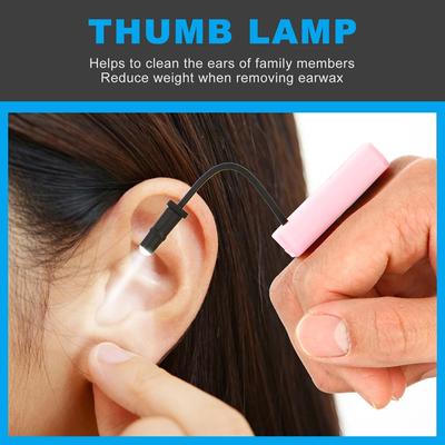 3-Level Rechargeable Thumb Lamp Ear Pick Light Led Ear Wax Removal Cleaning Tool