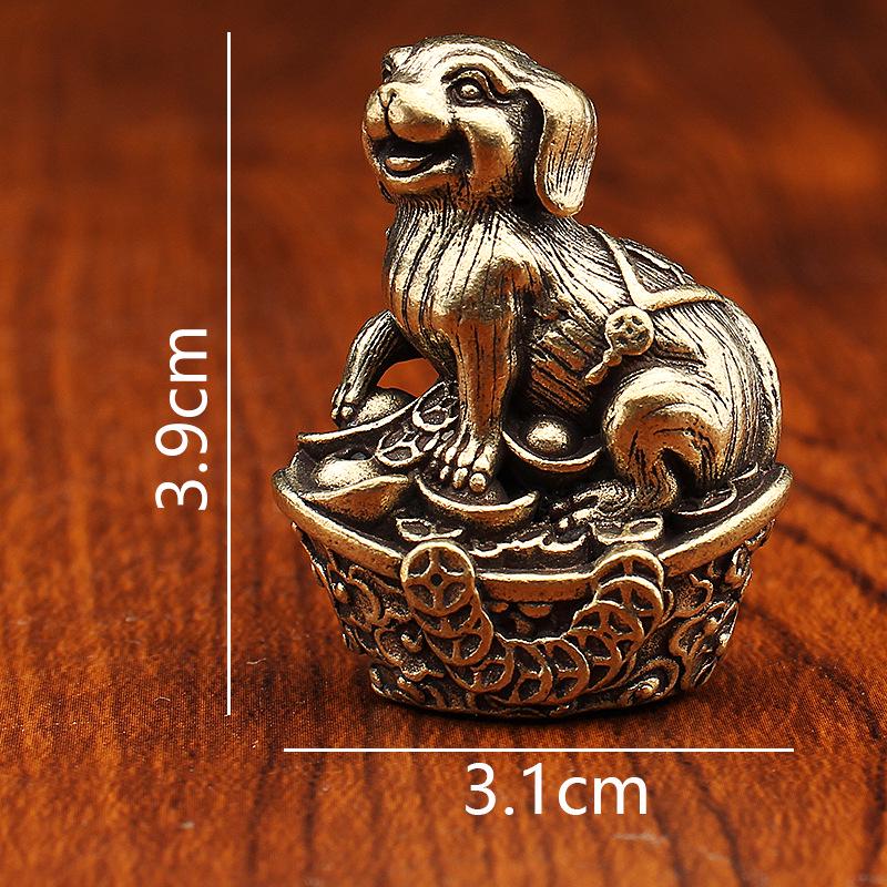 Brass Zodiac Incense Holder: Creative Copper Dragon, Tiger, Snake Design