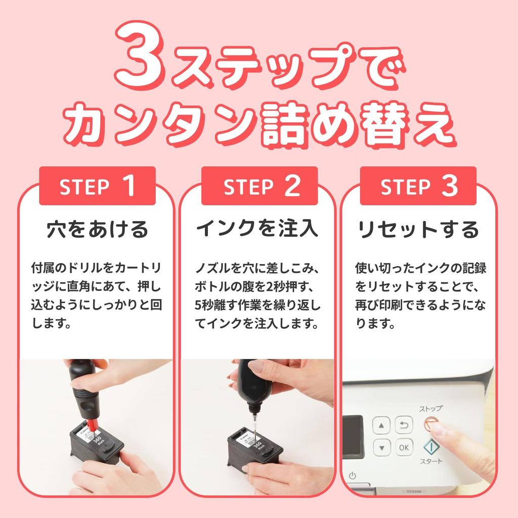 Over Bottles Each Black Cartridge Holds Twice the Amount of Genuine and Each Color Cartridge Holds Six Times the Amount of Genuine Compatible with All