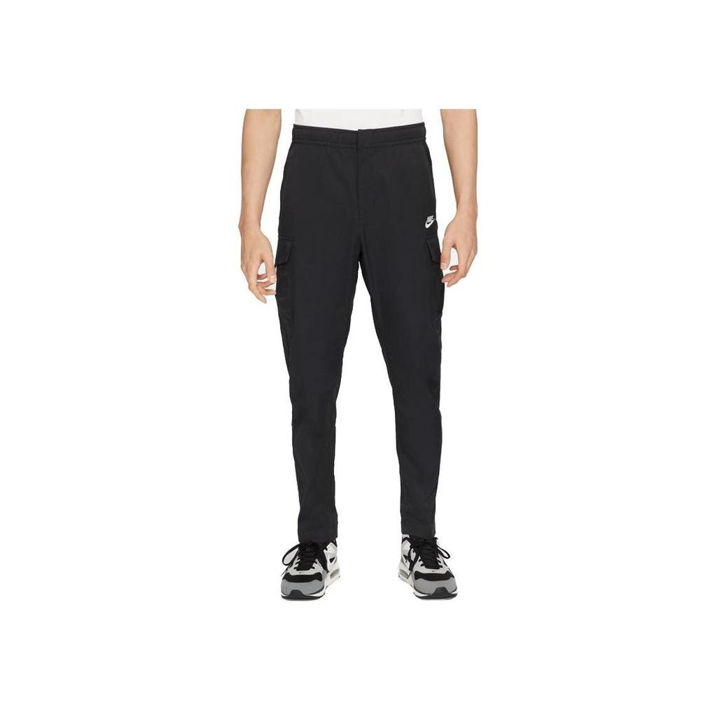 Nike Sportovní užitkové tkané cargo kalhoty Pánské spodky Černé DD5208-010