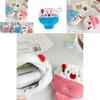 Adorable Fluffy Rice Coin Purse Soft Plush Storage Bag Cute Earphone Case