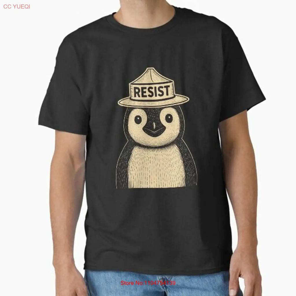 Resist Penguin Classic T Shirt Made in US AUS Size S 2XL vintage Washed Soft Unisex streetwear Stretched Comfortable