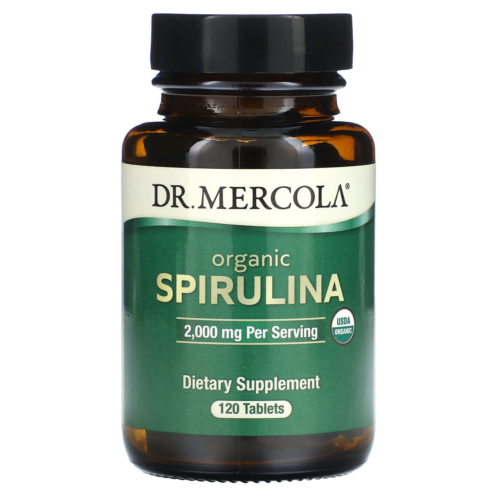 

Dr. Mercola, Organic Spirulina, 120 Tablets