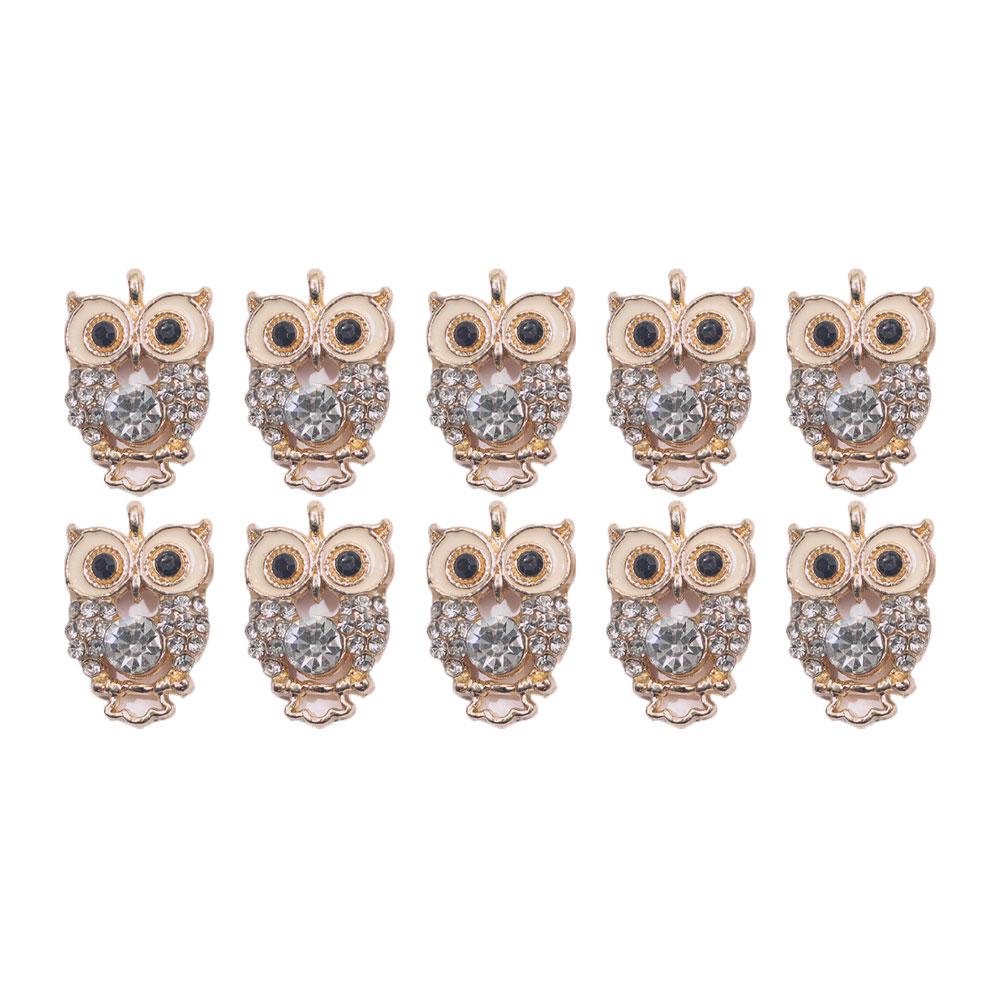 

5/10/15 шт. подвеска в виде совы из сплава, креативная подвеска в виде животного для браслетов своими руками, ожерелий, сережек для изготовления ювелирных изделий, ювелирных брелоков 10pcs