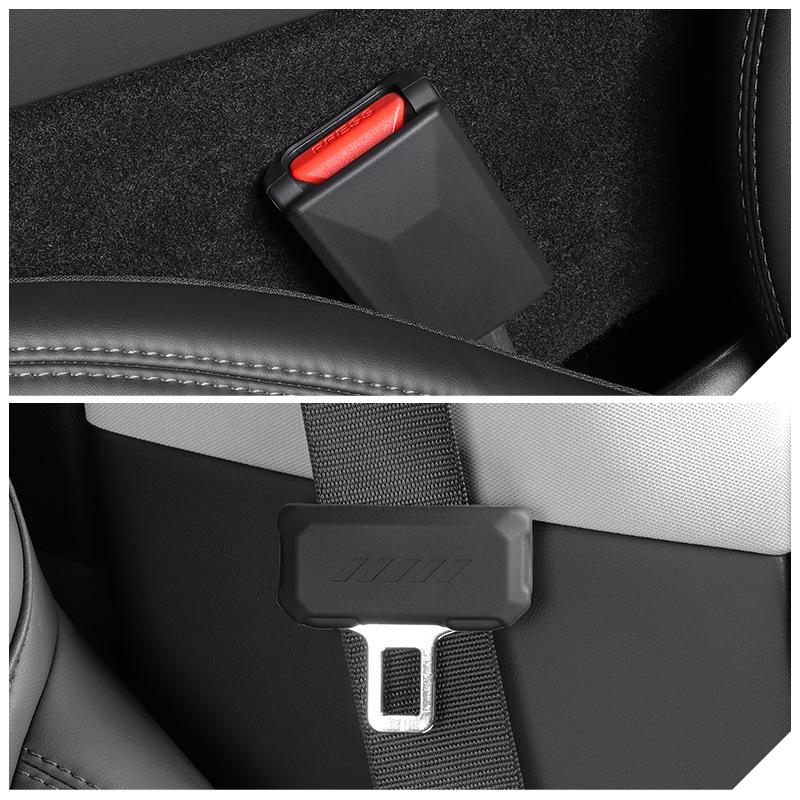 For Tesla Model 3 Highland Model Y Juniper 2025 Silicone Seat Belt Buckle Car All Inclusive Seat Belt Buckle Protective Cover