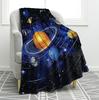 Moon Mushroom Floral Print Blankets for Adult Kid, Witchy Gothic Theme Birthday Party Decorations for Living Room Bedroom Office