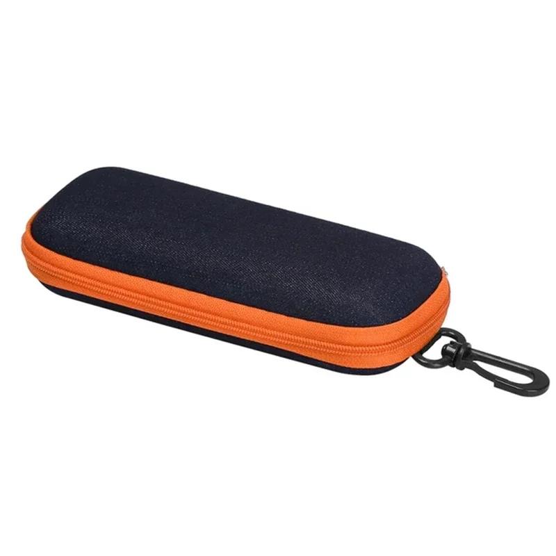 Jeans Fabric Glasses Case with Zipper, Sunglasses Protector, Grade Glasses Case, Reading Glasses Organizer Box, Carrying Bag