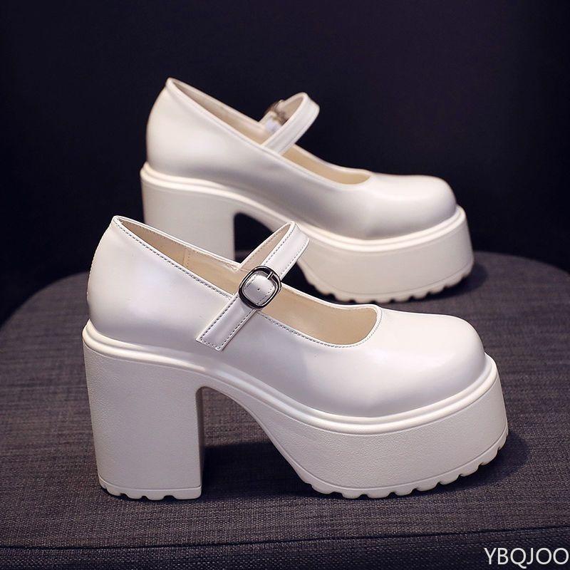 Mode Talons hauts pour femmes automne nouveau style talon épais semelle épaisse augmentant la hauteur tempérament polyvalent simple chaussures pour femmes