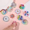 12/24Pcs Mini Ranbow Fidget Spinner for Kids Birthday Party Favors Goodie Pinata Fillers Easter Christmas Gift Stress Relief Toy