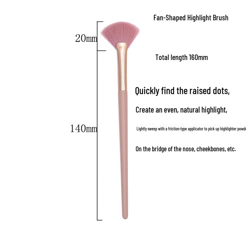8/12-Piece Pink Makeup Brush Set for Beginners: Includes Soft Bristle Powder, Eyeshadow, and Angled Eyeliner Brushes.