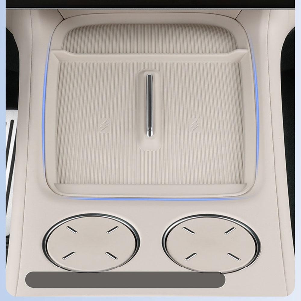 For Xiaomi YU7 Wireless Charging Silicone Pad Center Control Anti Slip Protection Cup Pad Car Decoration Interior Accessories