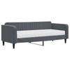 Vidaxl Sofa Z Materacem Do Spania, Ciemnoszara, 90X200 Cm, Aksamit
