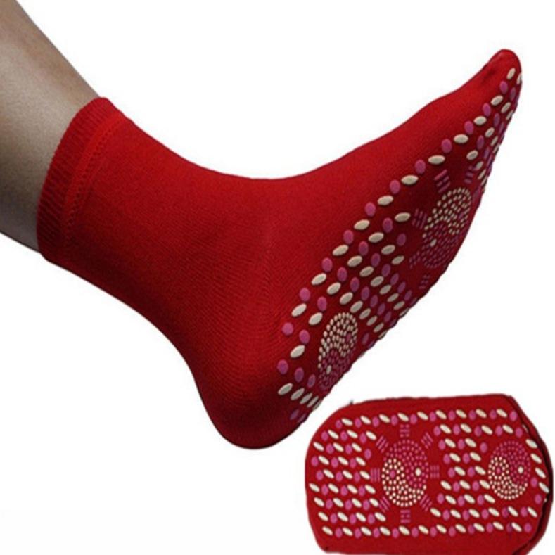 Calcetines térmicos magnéticos unisex autocalentables, cómodos y transpirables para masaje de pies.