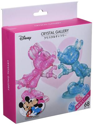 HANAYAMA Jigsaw 68 Pieces Crystal Gallery Mickey Minnie [3D Puzzle] &