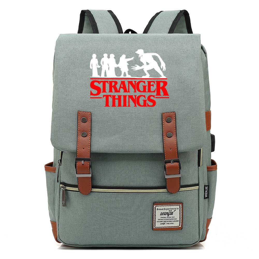 Stranger Things Studenten-USB-Rucksack