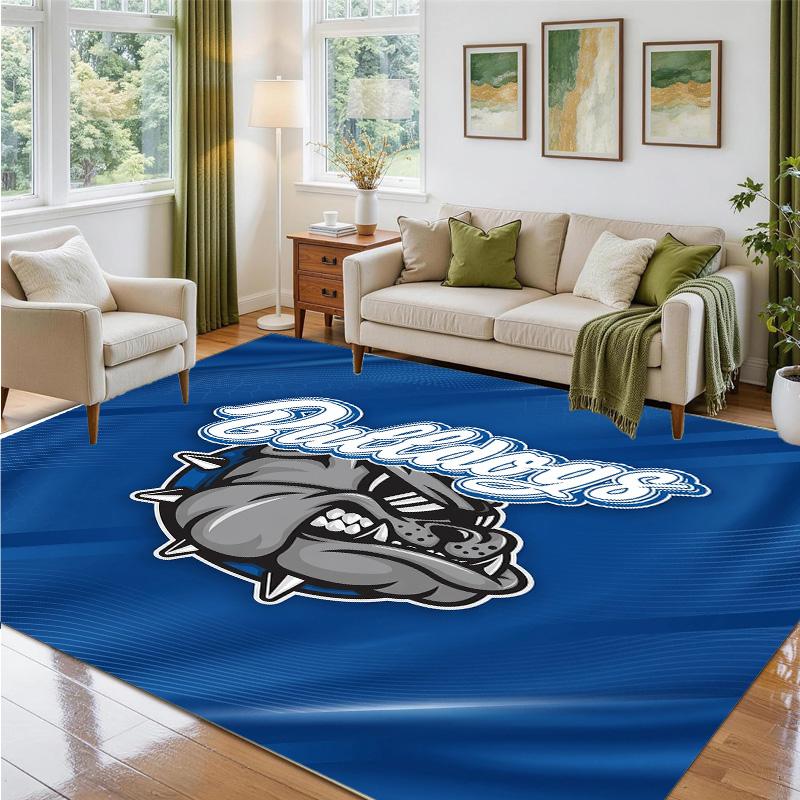 Canterbury-Bankstown Bulldogs Design Crystal Velvet Rug Soft Decorative Mat for Bedroom Entrance