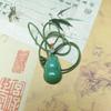 Dongling Jade Fulu Gourd Buddha Pendant Necklace