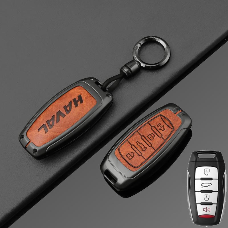 Zinc Alloy Car Key Case Protector Cover for Great Wall Haval Jolion 2022 H6 H7 H4 H9 F5 F7 F7X F7H H2S GMW Dargo Accessories