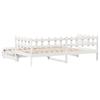 Daybed Pull out with Drawers without Mattress White 90x190cm