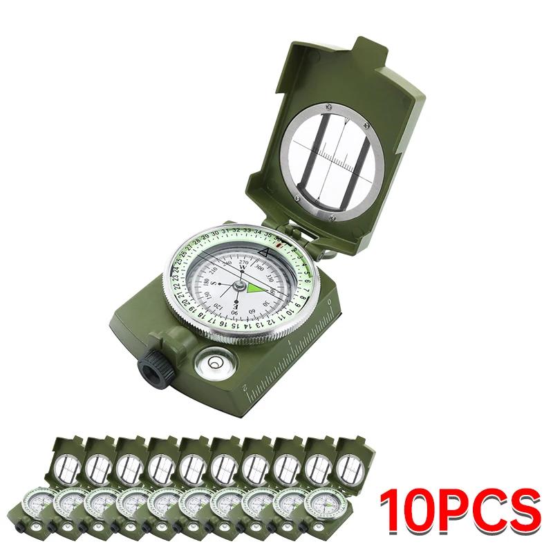 Outdoor Waterproof Compass Tactical Survival Compass High Precision Professional Metal Aiming Compass Exploration Geology