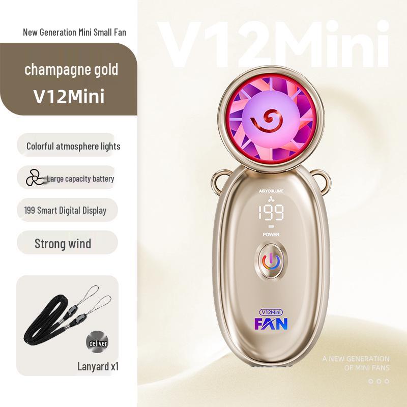 

Turbo Handheld Mini Fan: High-Speed, USB Rechargeable, Long-Lasting Battery, Portable and Powerful for Outdoor Use 3.9*4.9*10.9 cm