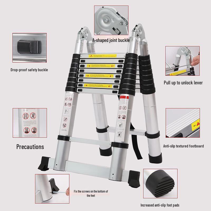 Lilang Multi-functional Aluminum Alloy Telescopic Ladder