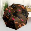 Dachshund Heart- Automatic Umbrella,Suitable for Men and Women, Outdoor Accessories, Suitable for Birthdays 1018b