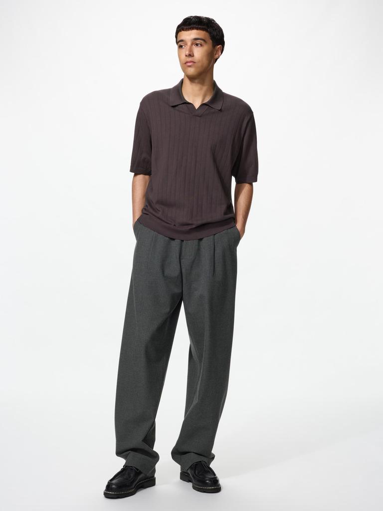 Uniqlo Japan Tuck Relaxed Wide Pants Long